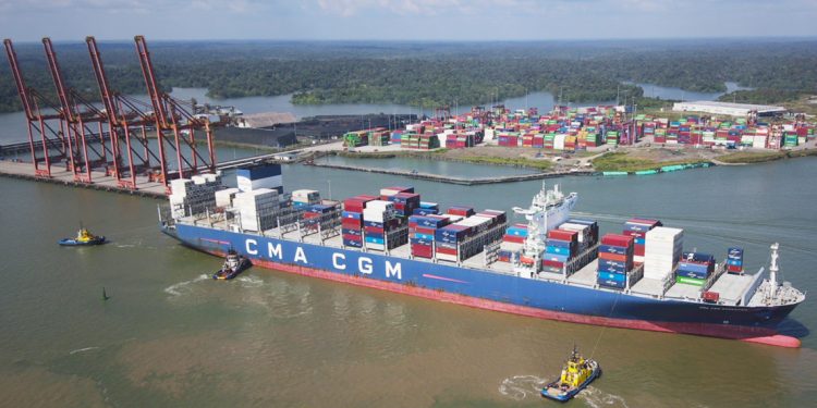 Puerto Aguadulce in Port of Buenaventura handles largest container vessel to visit Colombia