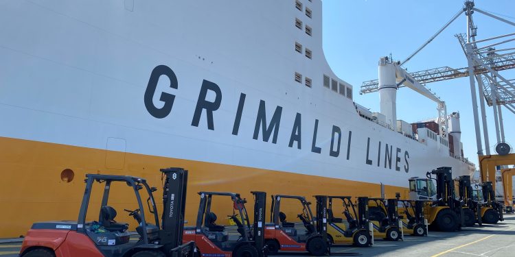 Grimaldi Group orders 59 forklifts and converted skid-steer loaders from Forkliftcenter