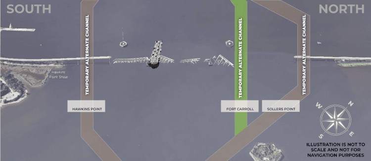 Port of Baltimore opens third temporary alternate channel following bridge collapse 