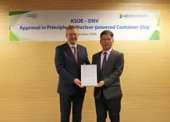 HD KSOE awarded DNV AiP for SMR-powered container vessel design